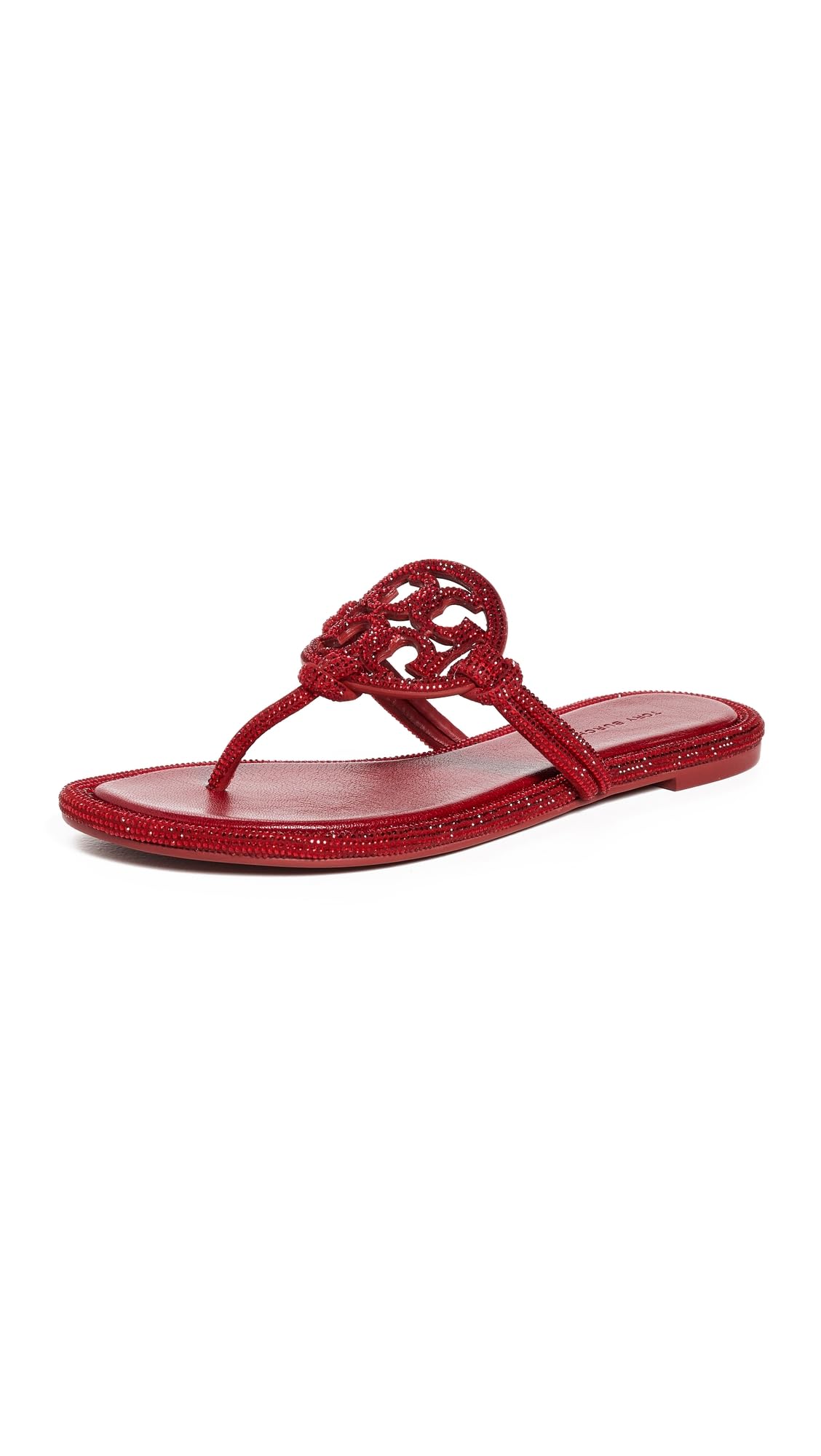 Women's Miller Knotted Pave Sandals Flat Slip-On Shoes