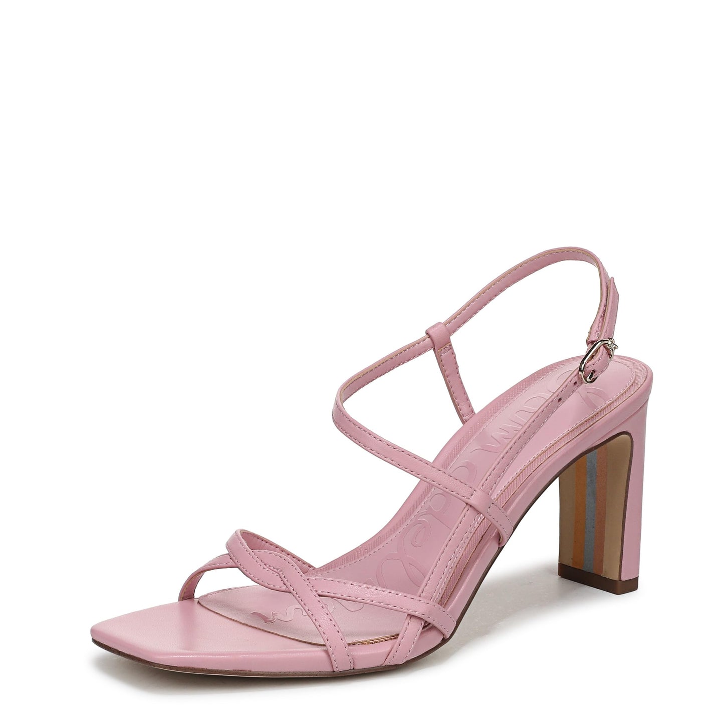 Elissa Block Heel Sandals Women Minimal Zip
