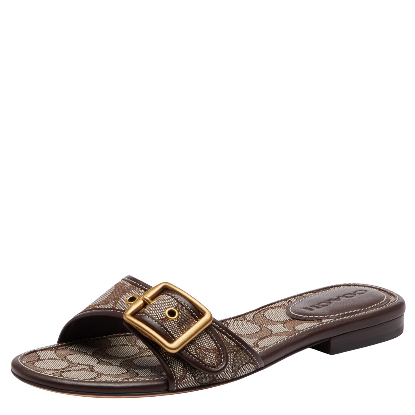 Women's Margot Leather Flat Sandals Slip-On Shoes