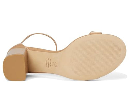 Nudist 75mm Block Heel Sandals Women Minimal Leather