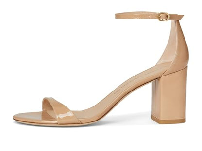 Nudist 75mm Block Heel Sandals Women Minimal Leather
