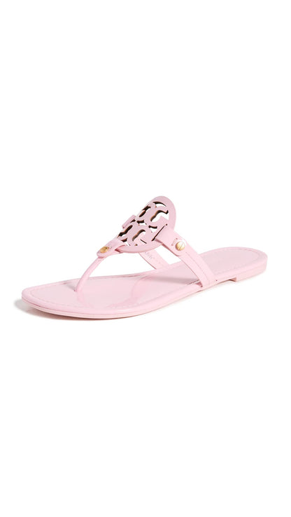 Women's Miller Leather Flat Sandals Slip-On Shoes
