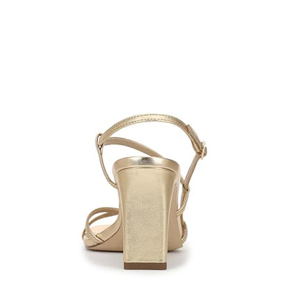 Elissa Block Heel Sandals Women Minimal Zip