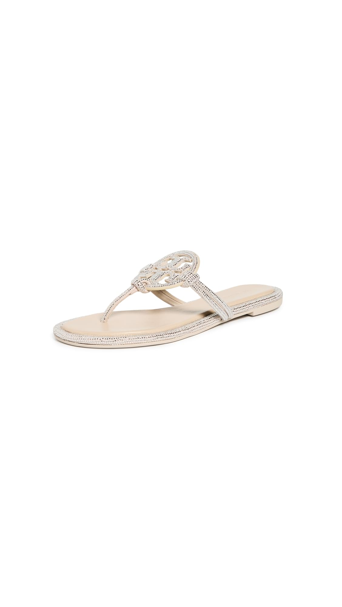 Women's Miller Knotted Pave Sandals Flat Slip-On Shoes