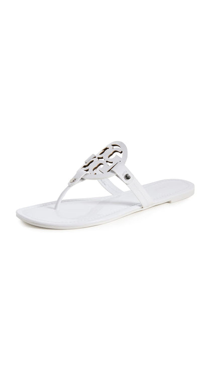 Women's Miller Leather Flat Sandals Slip-On Shoes