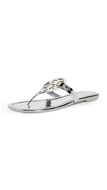 Women's Miller Leather Flat Sandals Slip-On Shoes