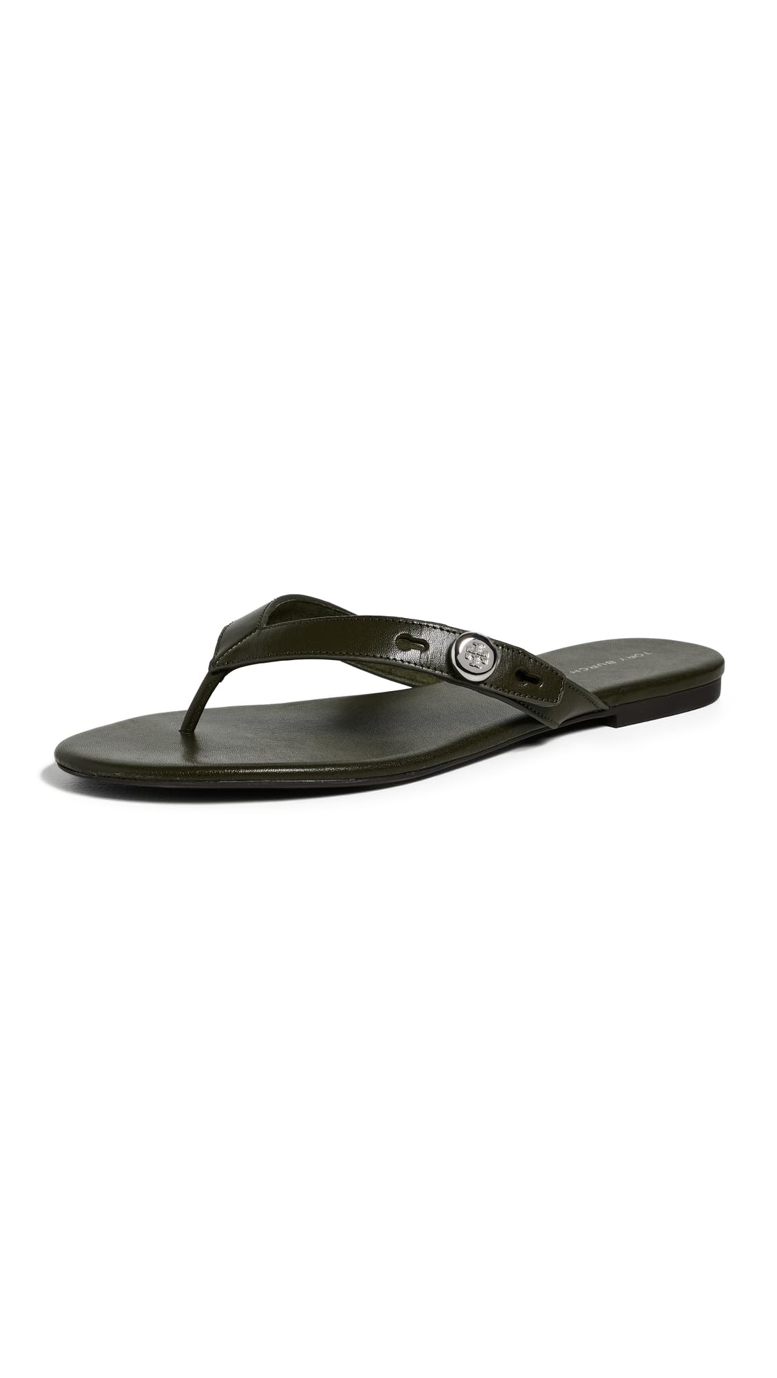 Women's Romy Leather Flip Flops Flat Sandals