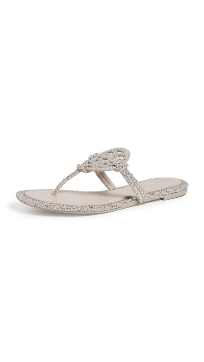 Women's Miller Knotted Pave Sandals Flat Slip-On Shoes
