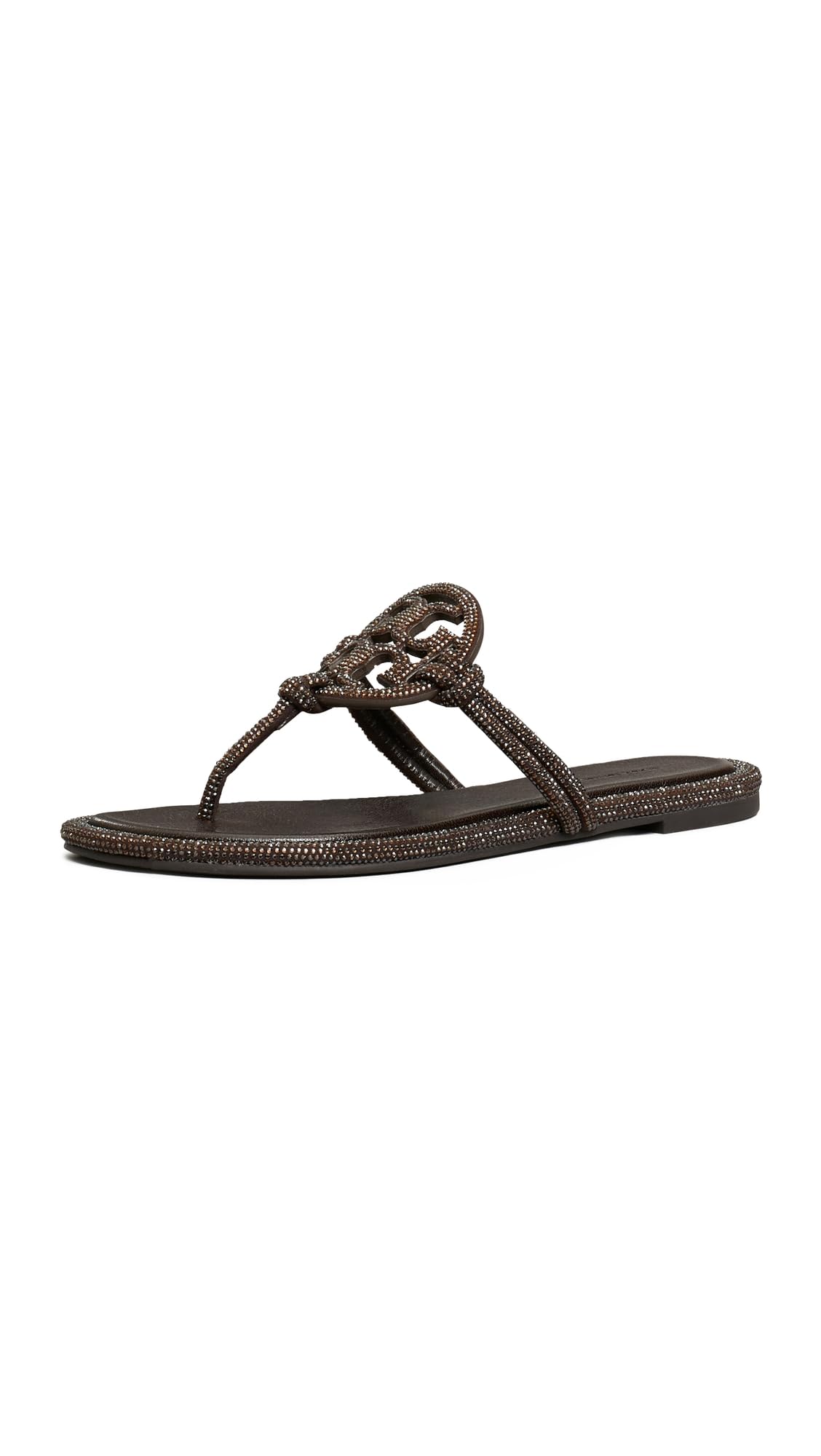 Women's Miller Knotted Pave Sandals Flat Slip-On Shoes
