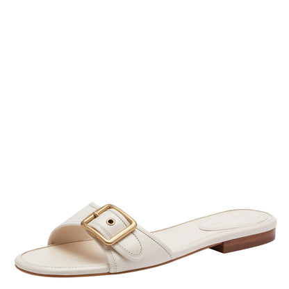 Women's Margot Leather Flat Sandals Slip-On Shoes