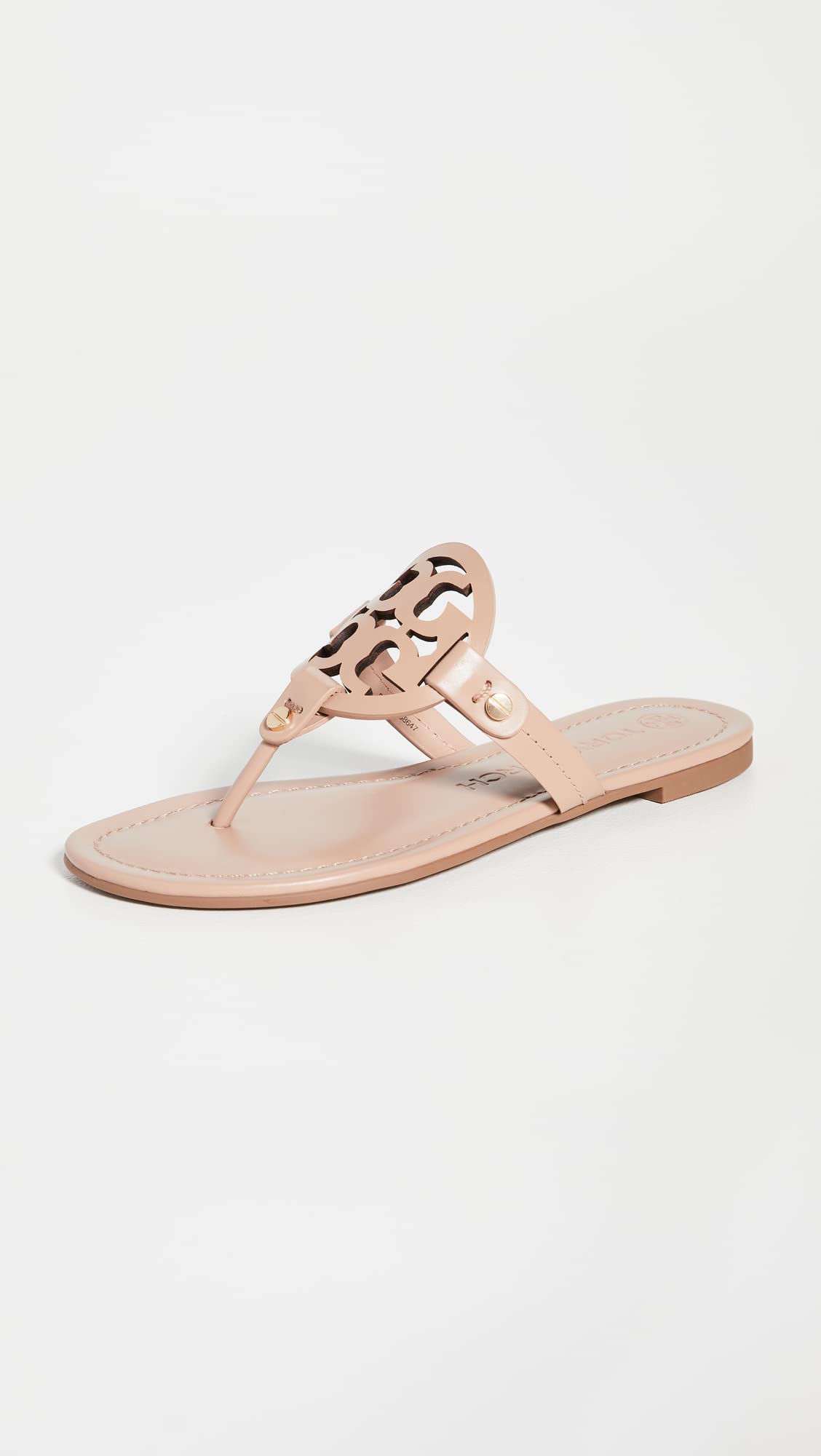 Women's Miller Leather Flat Sandals Slip-On Shoes