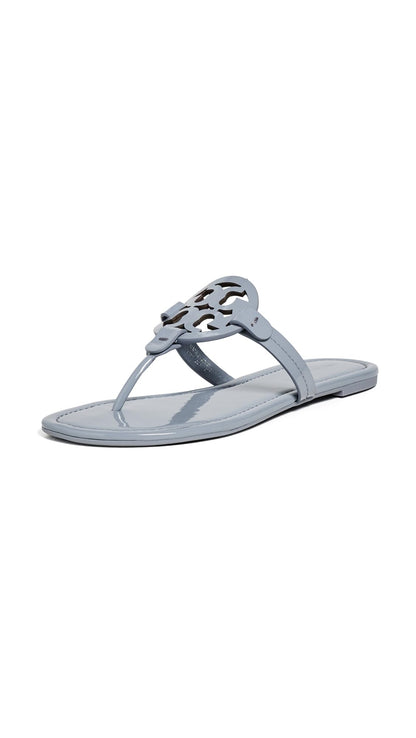 Women's Miller Leather Flat Sandals Slip-On Shoes
