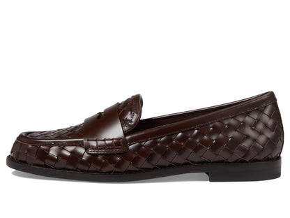 Women's Rachel Woven Leather Loafers Slip-On Shoes