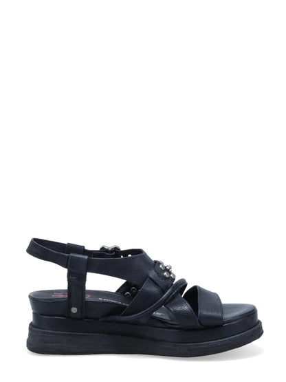 Women's Lowman Leather Wedge Sandals Open Toe Shoes