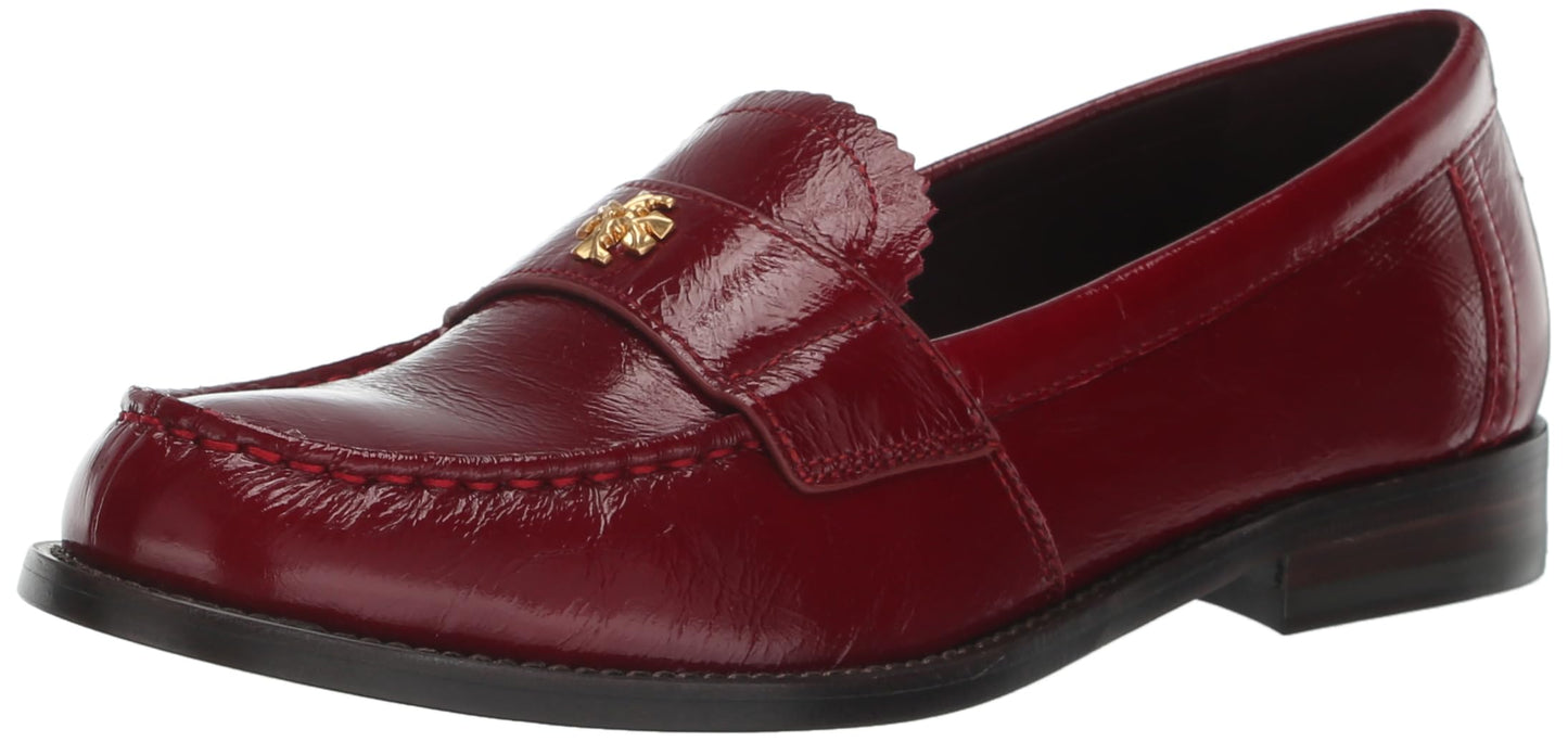 Women's Classic Leather Loafers Slip-On Shoes