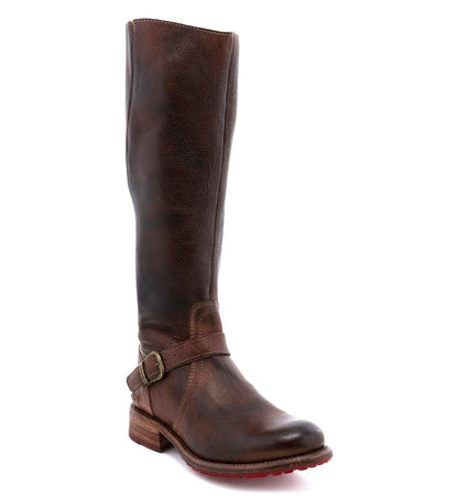 Women's Glaye Leather Heeled Sandals Buckle Shoes