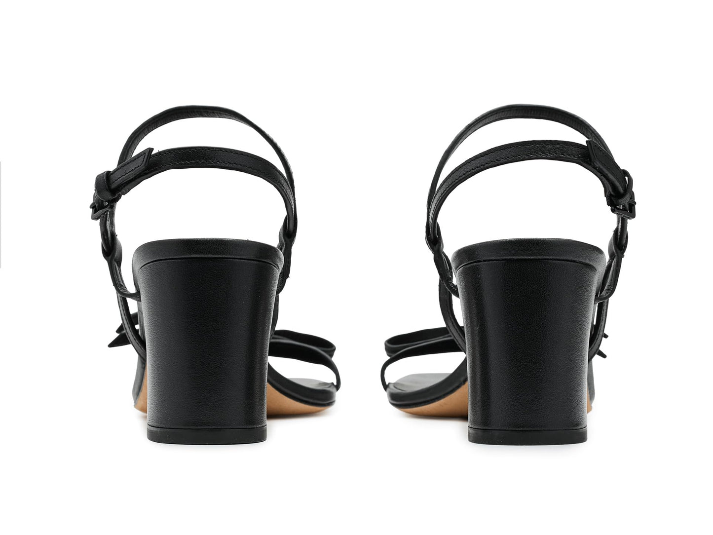 Loop Smooth Leather Block Heel Sandals Women Kate Spade Minimal