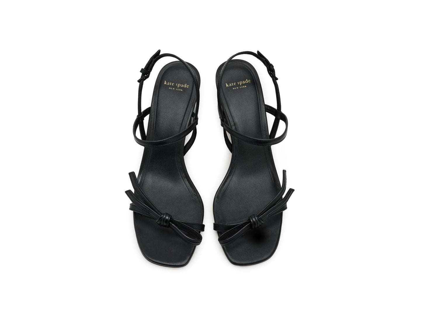 Loop Smooth Leather Block Heel Sandals Women Kate Spade Minimal
