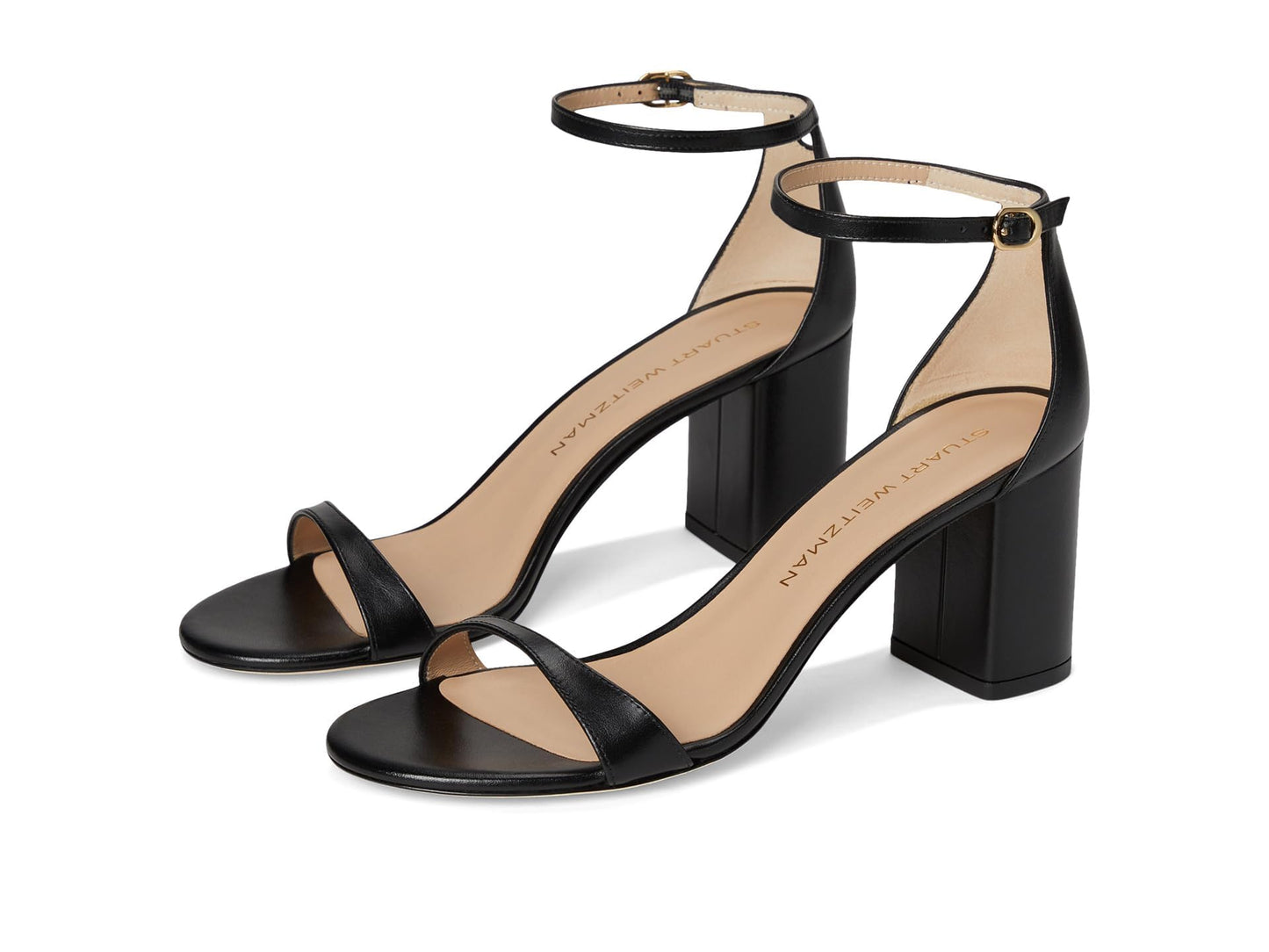Nudist 75mm Block Heel Sandals Women Minimal Leather