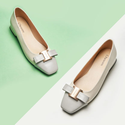 Women's Square Toe Ballet Flats Casual Dress Shoes