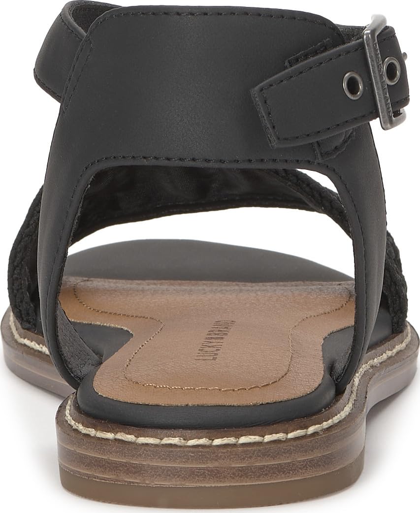 Women's Kimaya Leather Flat Sandals Slip-On Shoes