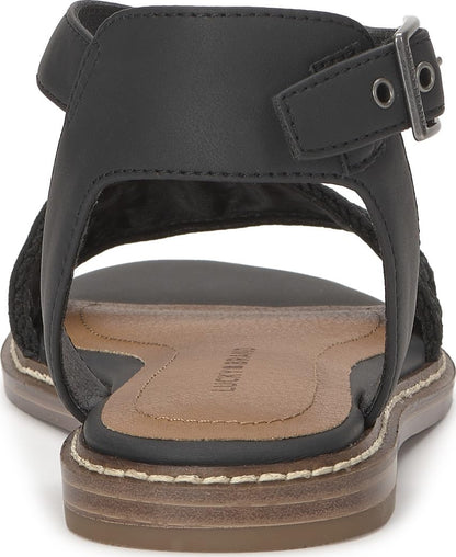 Women's Kimaya Leather Flat Sandals Slip-On Shoes