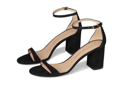 Nudist 75mm Block Heel Sandals Women Minimal Leather