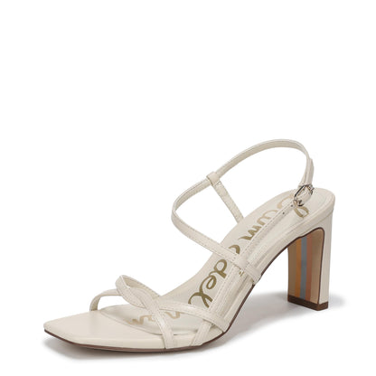 Elissa Block Heel Sandals Women Minimal Zip