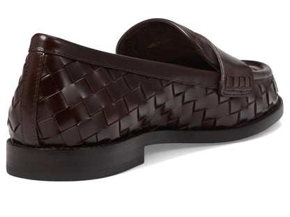 Women's Rachel Woven Leather Loafers Slip-On Shoes