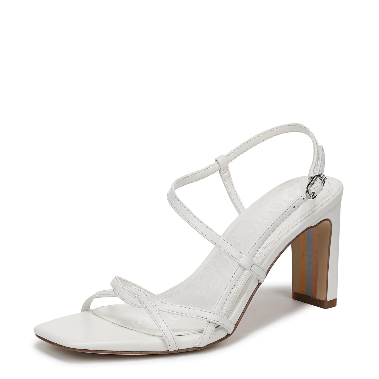 Elissa Block Heel Sandals Women Minimal Zip