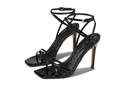 Tegin Heeled Sandals Women Minimal Block Heel Leather