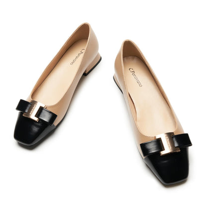Women's Square Toe Ballet Flats Casual Dress Shoes