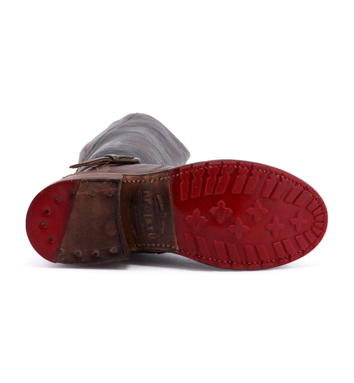 Women's Glaye Leather Heeled Sandals Buckle Shoes