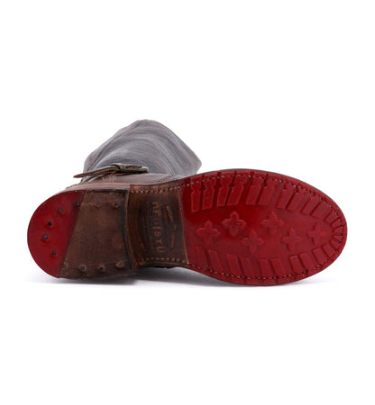Women's Glaye Leather Heeled Sandals Buckle Shoes