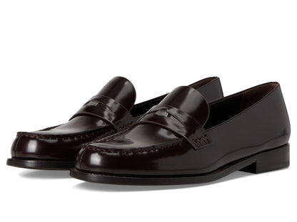 Women's Classic Leather Loafers Slip-On Shoes