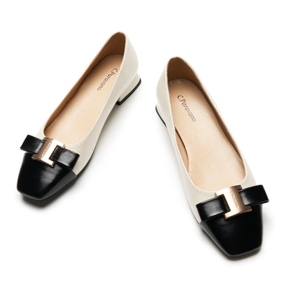 Women's Square Toe Ballet Flats Casual Dress Shoes