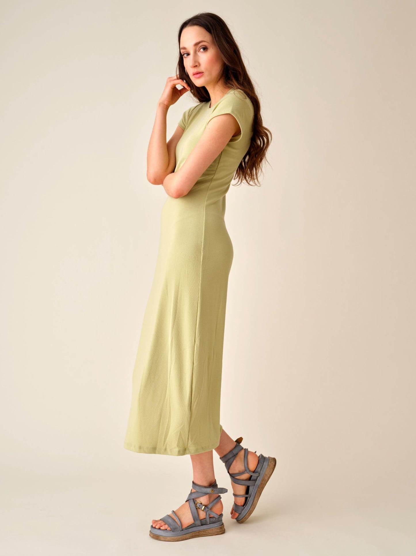 Women's Labo Platform Leather Sandals Open Toe Shoes