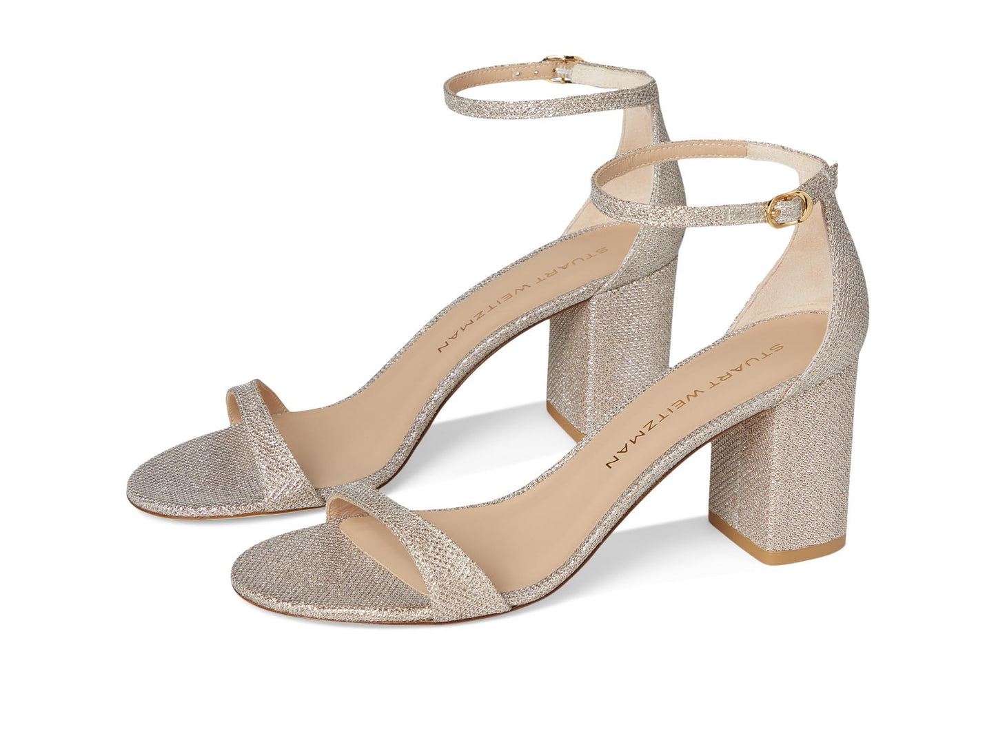 Nudist 75mm Block Heel Sandals Women Minimal Leather