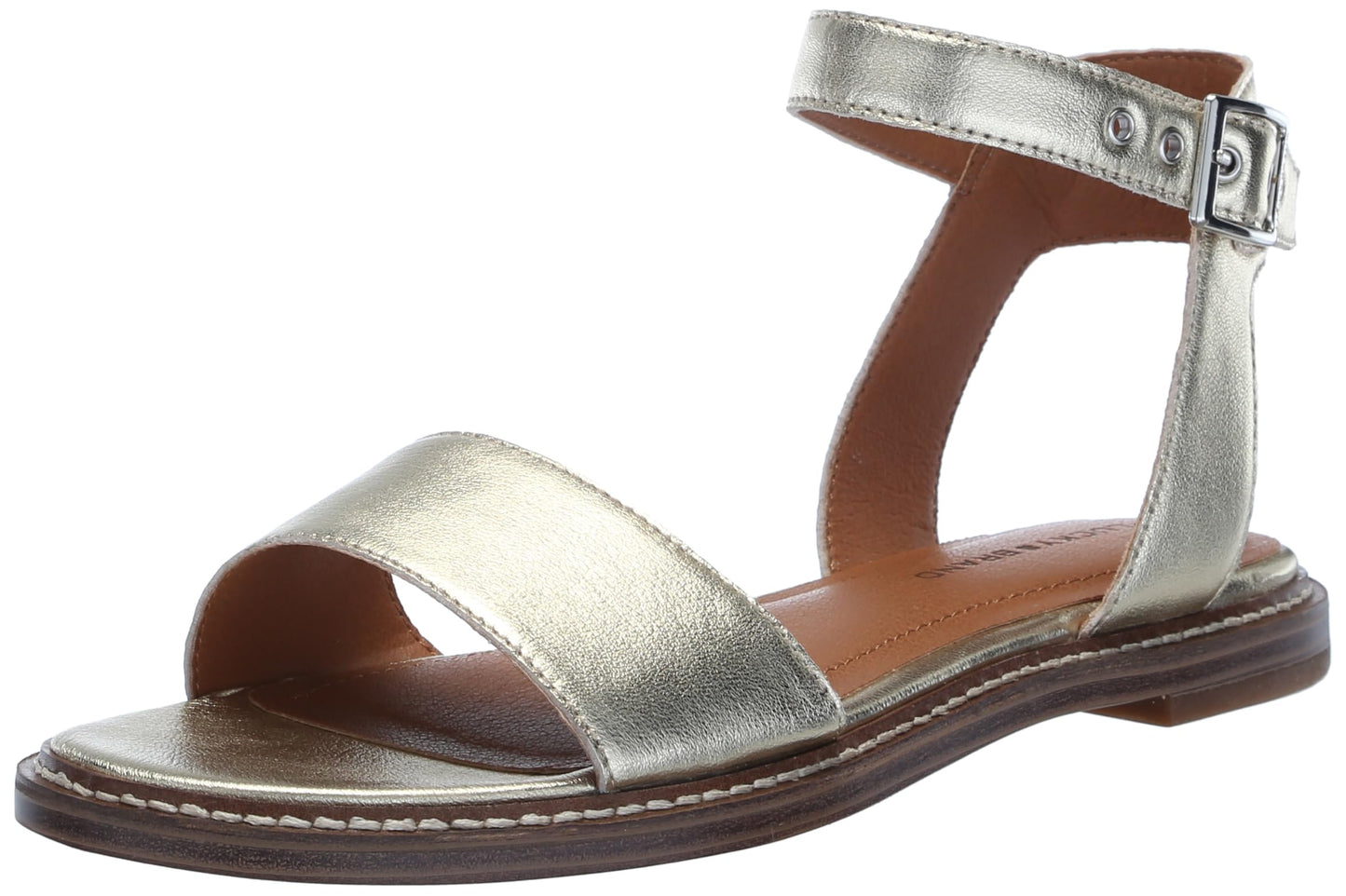 Women's Kimaya Leather Flat Sandals Slip-On Shoes
