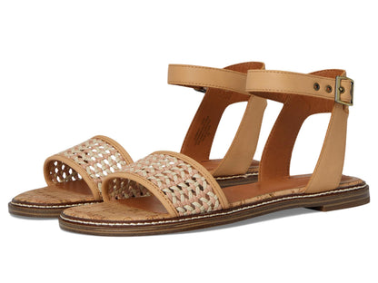 Women's Kimaya Leather Flat Sandals Slip-On Shoes