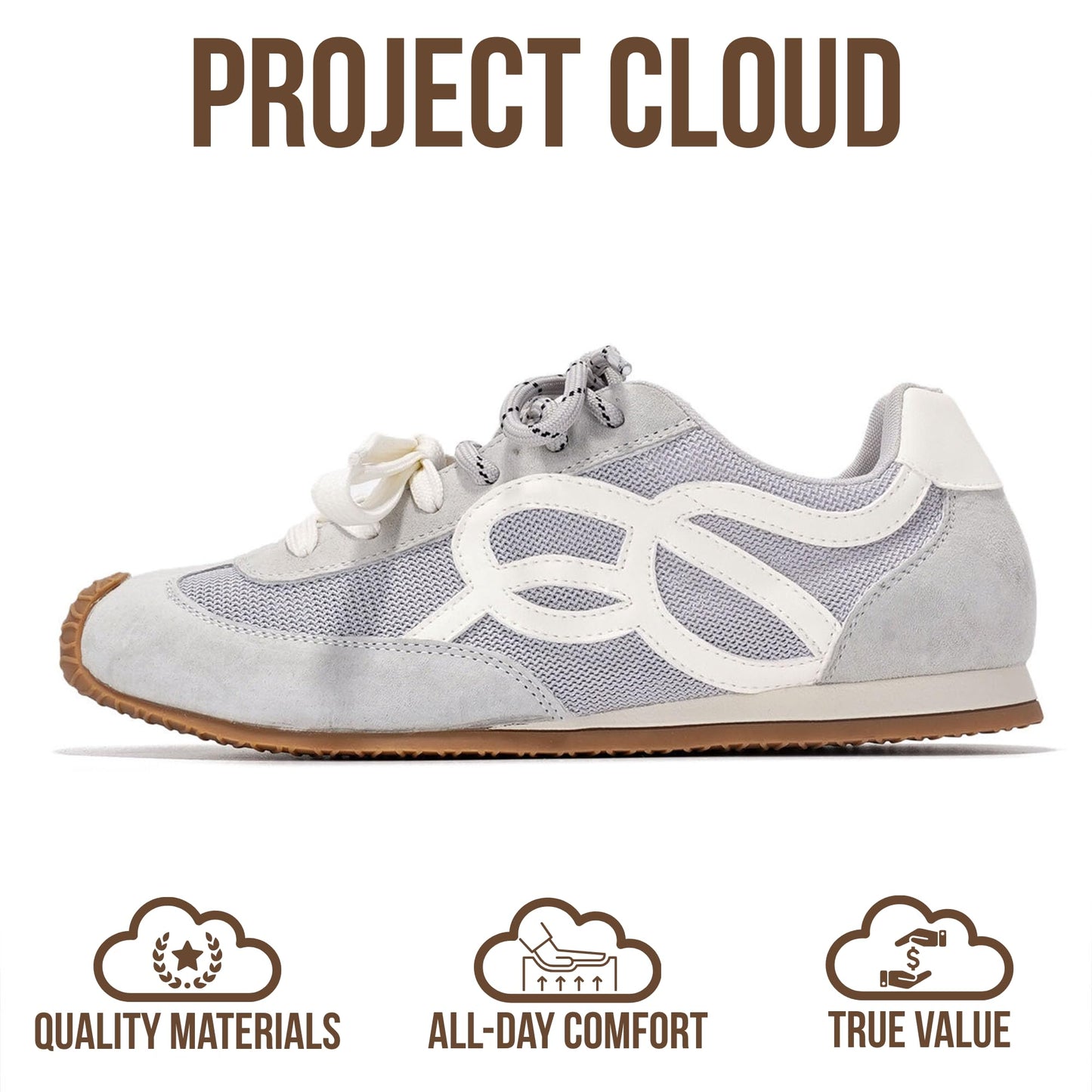 Leather Memory Foam Sneakers Women Lightweight Non Slip Walking Minimal