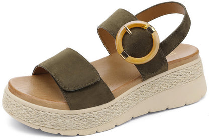 Women's Espadrille Platform Wedge Sandals Arch Support Shoes