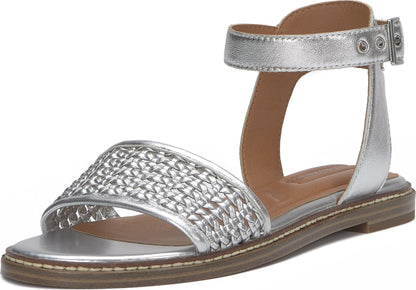 Women's Kimaya Leather Flat Sandals Slip-On Shoes