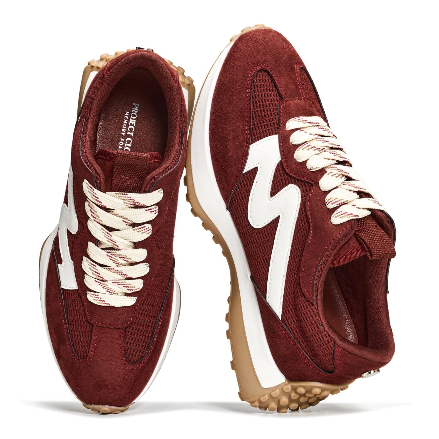 Memory Foam Lace Up Sneakers Women Lightweight Non Slip Casual
