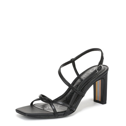 Elissa Block Heel Sandals Women Minimal Zip