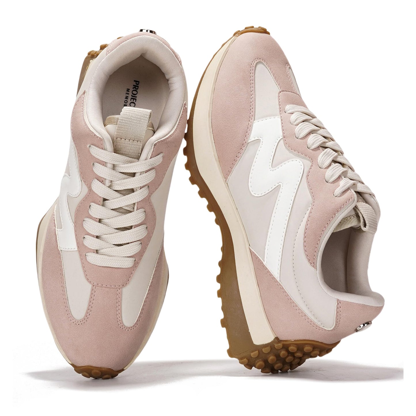 Memory Foam Lace Up Sneakers Women Lightweight Non Slip Casual