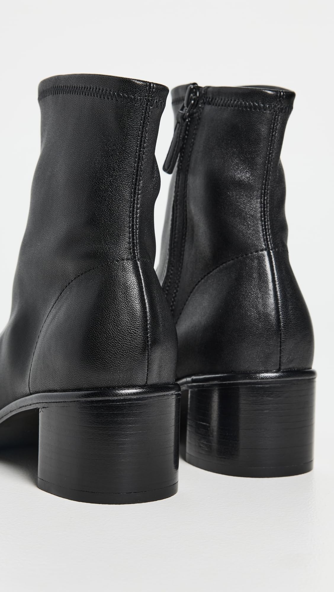 Cap Toe Heel Ankle Boots Women Tory Burch Leather Minimal