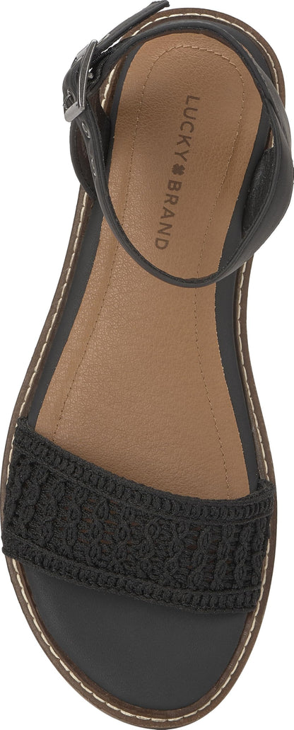 Women's Kimaya Leather Flat Sandals Slip-On Shoes