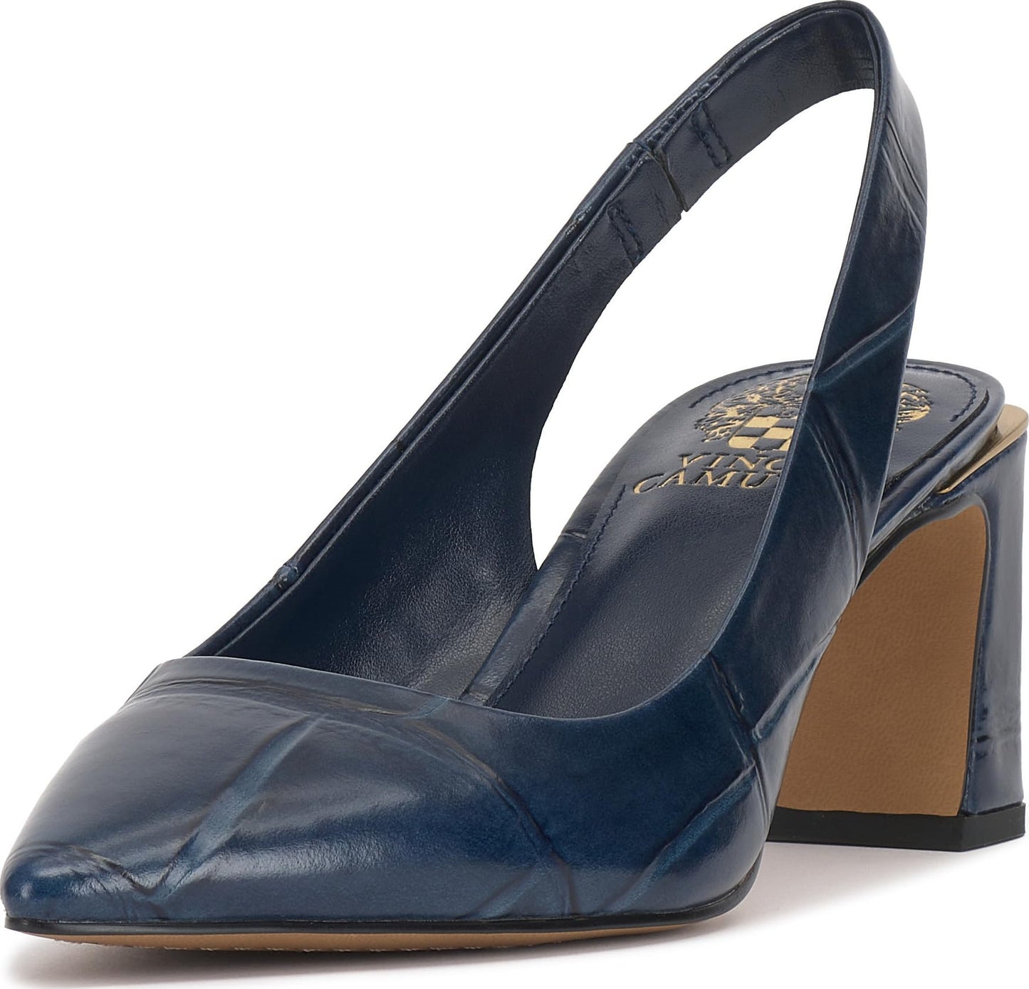 Hamden Slingback Pumps Women Block Heel Zip