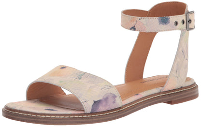 Women's Kimaya Leather Flat Sandals Slip-On Shoes